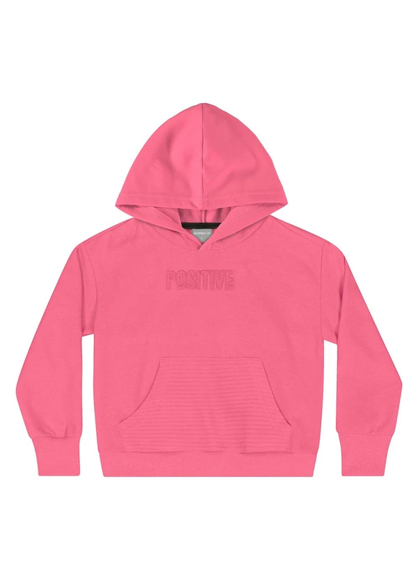 Quimby - Casaco com Capuz Infantil Unissex Rosa 1