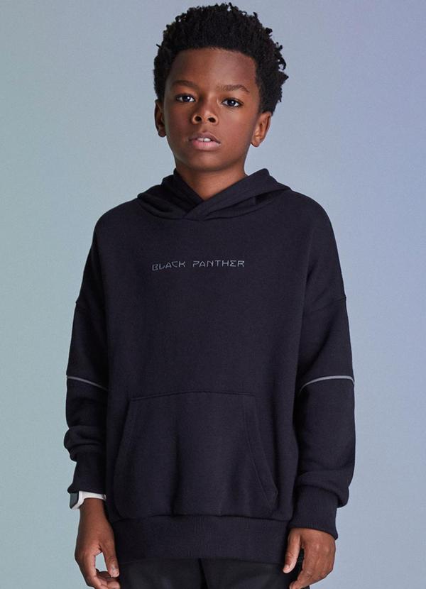 Youccie - Casaco de Moletom Black Panther Preto