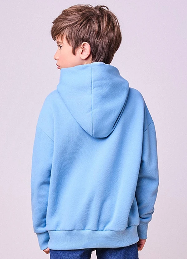 Youccie - Casaco de Moletom com Bordado Azul 2