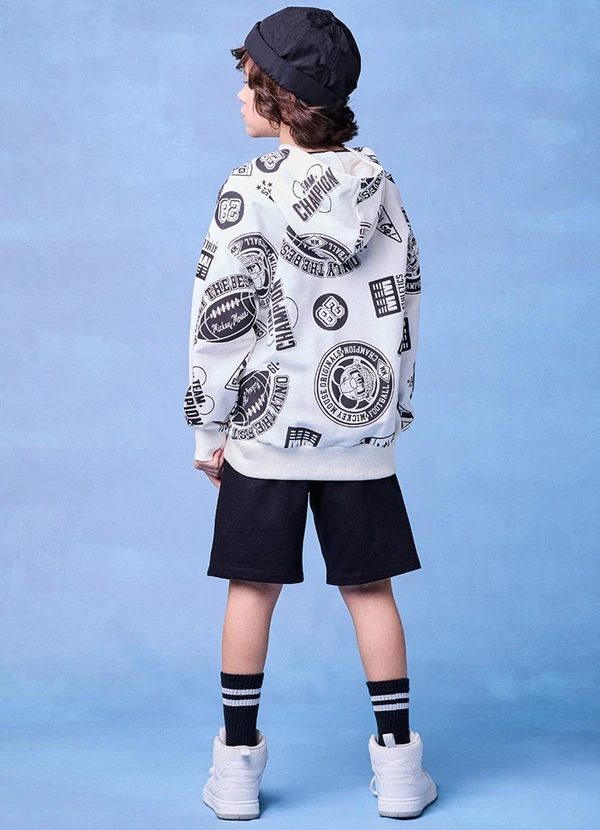 Youccie - Casaco de Moletom da Disney Branco 4