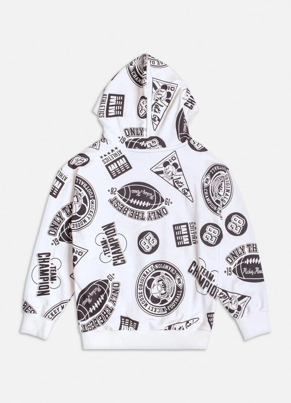 Youccie - Casaco de Moletom da Disney Branco 7