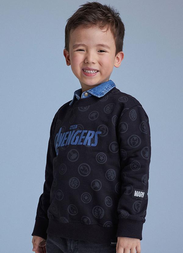 Youccie - Casaco de Moletom dos Vingadores Preto