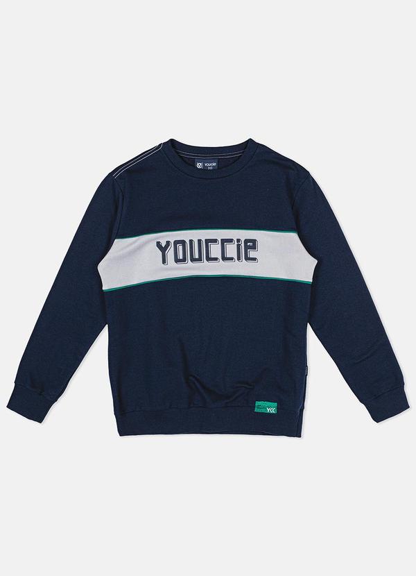 Youccie - Casaco de Moletom Marinho Azul