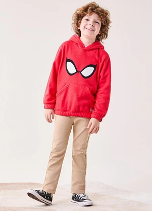 Bimbi - Casaco do Homem-Aranha com Capuz Marvel Vermelho - BIMBI