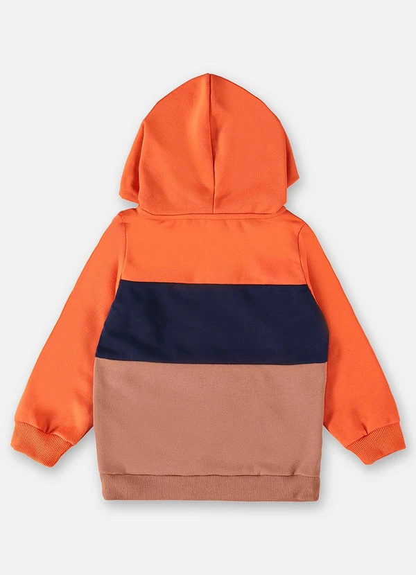 Up Baby - Casaco em Moletom Infantil Menino Laranja 6