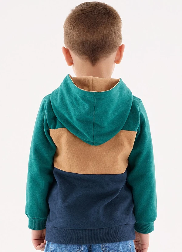 Up Baby - Casaco em Moletom Infantil Menino Verde 2