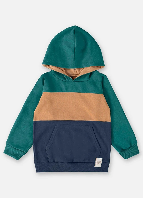 Up Baby - Casaco em Moletom Infantil Menino Verde 5