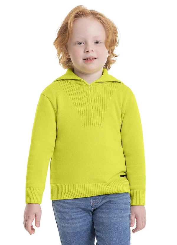 Quimby - Casaco em Tricô Infantil Menino Verde