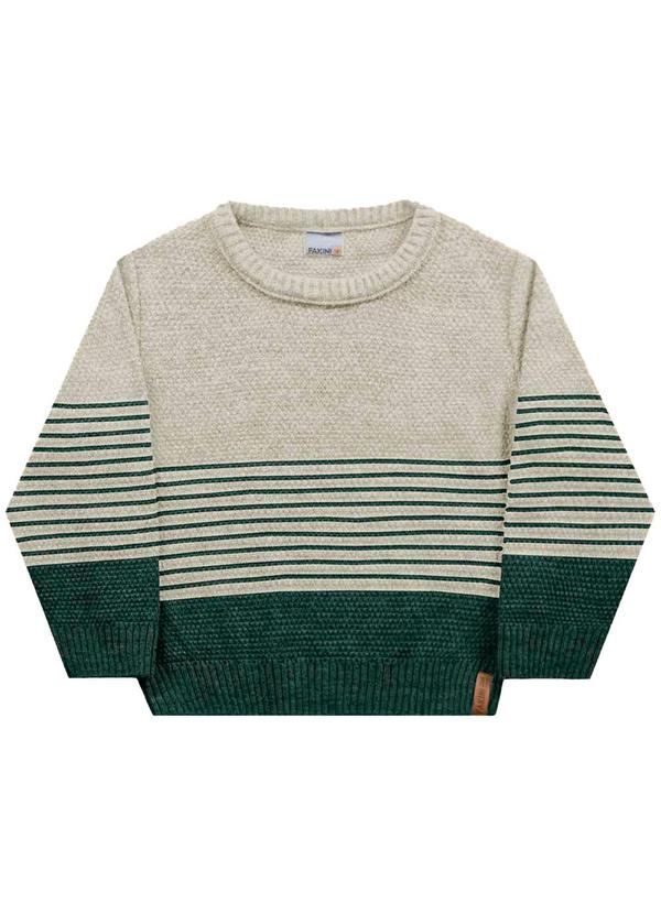 Fakini Kids - Casaco Fechado Tricot Bege
