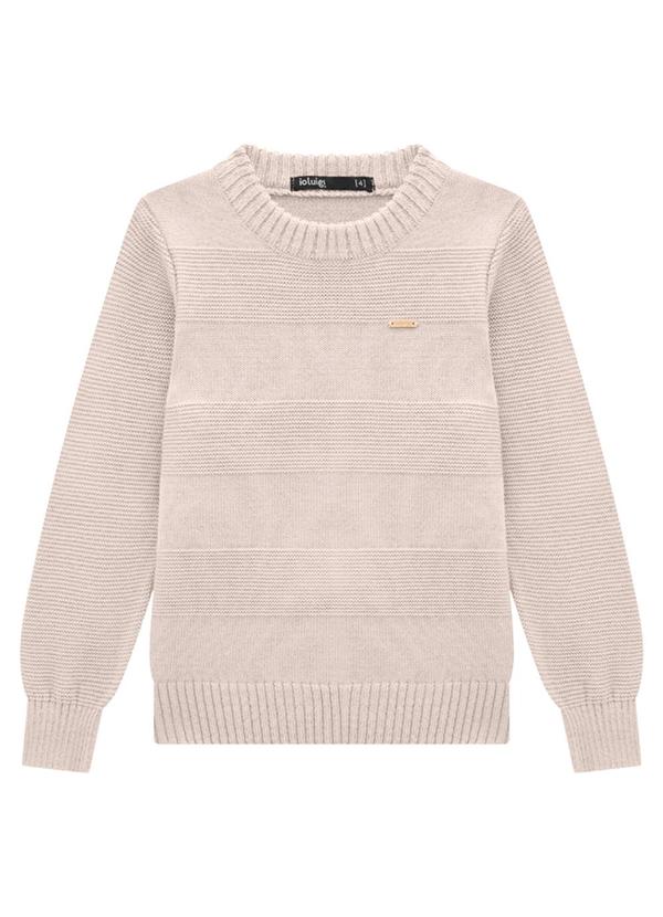 Ioluig - Casaco Infantil em Tricô Bege