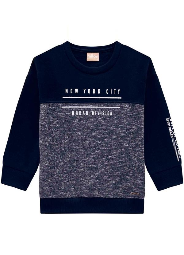 Milon - Casaco Infantil Menino em Moletom Azul 1