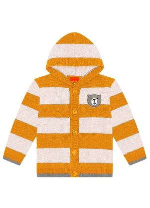 Kyly - Casaco Infantil Menino em Ursinho Amarelo - KYLY