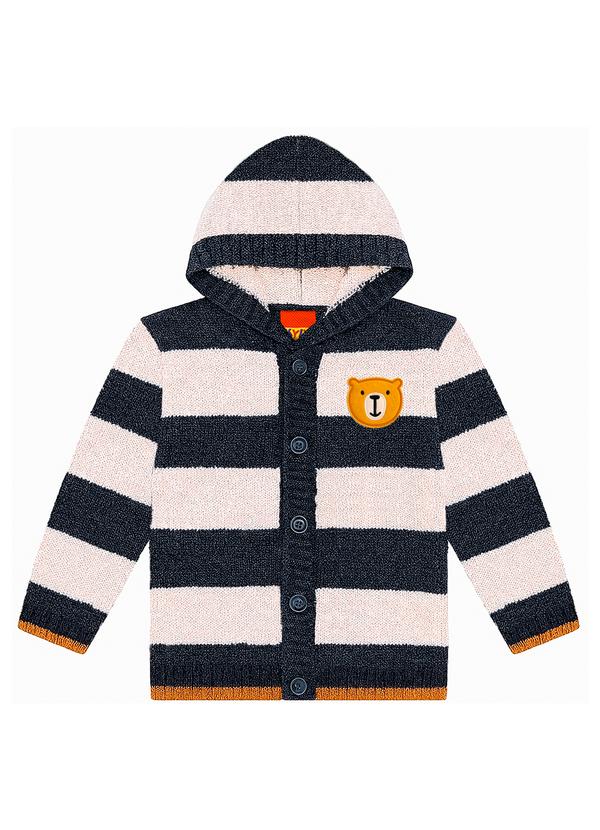 Kyly - Casaco Infantil Menino em Ursinho Azul