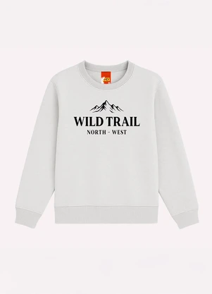 Kyly - Casaco Infantil Menino Lettering Cinza - KYLY