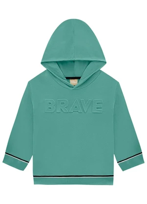 Milon - Casaco Infantil Menino Lettering Verde - MILON