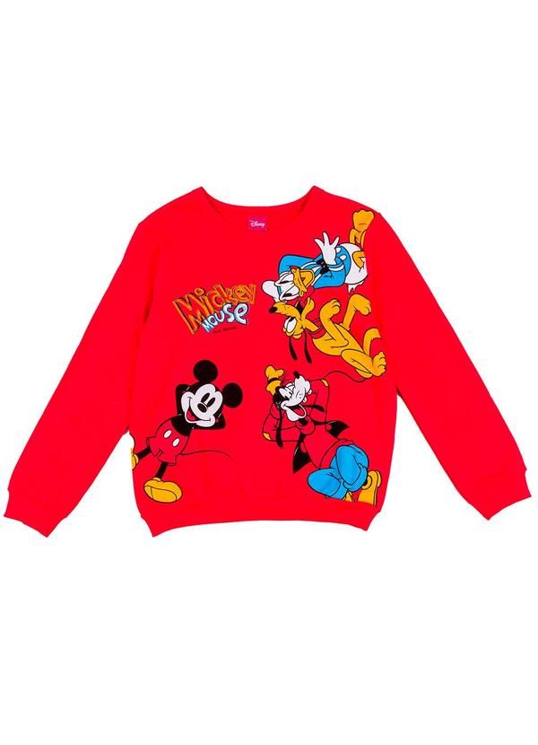 Disney - Casaco Infantil Turma do Mickey Vermelho