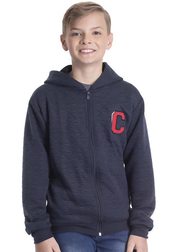 Randa Mundu - Casaco Masculinaulino Matelassê Triangulo Azul