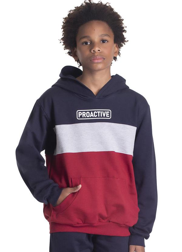 Randa Mundu - Casaco Masculinaulino Moletom Azul