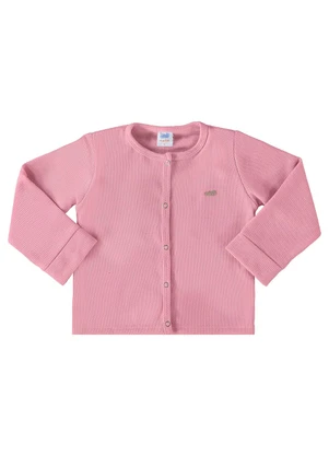 Marlan - Casaco Unissex Malha Tricot Felpado Baby Rosa - MARLAN