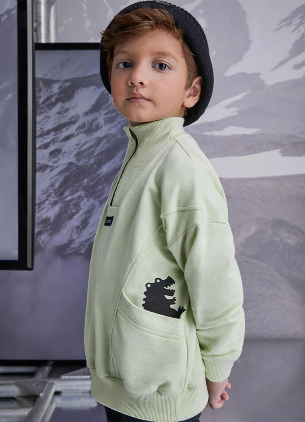 Youccie - Casaco Verde com Gola Alta Verde 4