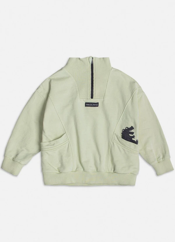 Youccie - Casaco Verde com Gola Alta Verde 5