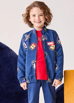 Bimbi - Jaqueta Infantil Menino da Marvel Azul - BIMBI