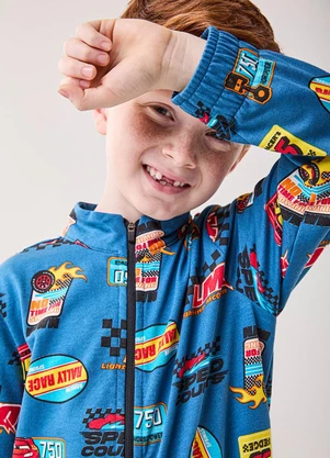 Bimbi - Jaqueta Menino do Relâmpago Mcqueen Disney Azul - BIMBI