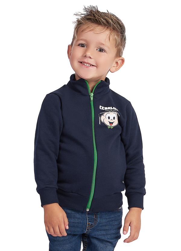 By Gus - Jaqueta Moletom Cebolinha Azul