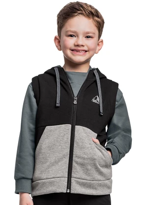 Quimby - Colete em Moletom para Menino Cinza - QUIMBY