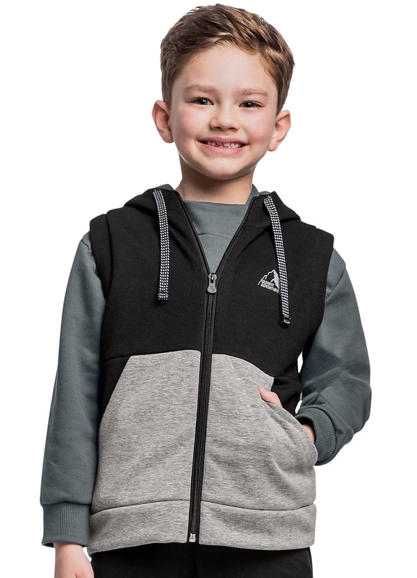 Quimby - Colete em Moletom para Menino Cinza