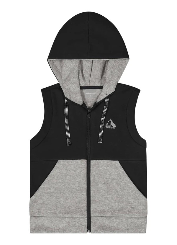 Quimby - Colete em Moletom para Menino Cinza 6