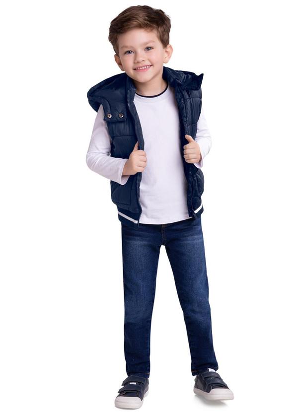 Milon - Colete Infantil Menino Azul 3