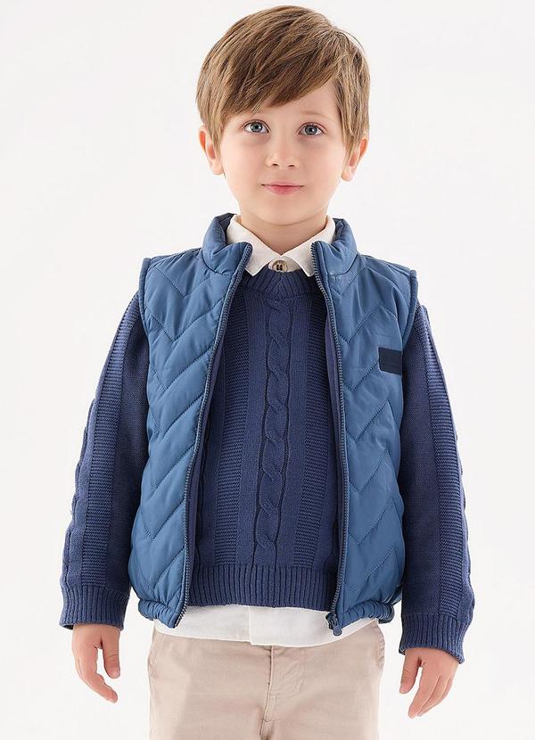 Up Baby - Colete Infantil para Meninos Azul