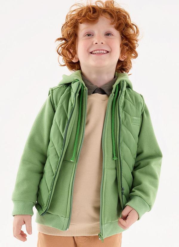 Up Baby - Colete Infantil para Meninos Verde