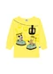 Marlan - Camiseta em Meia Malha Penteada Cinza - variação: Amarelo