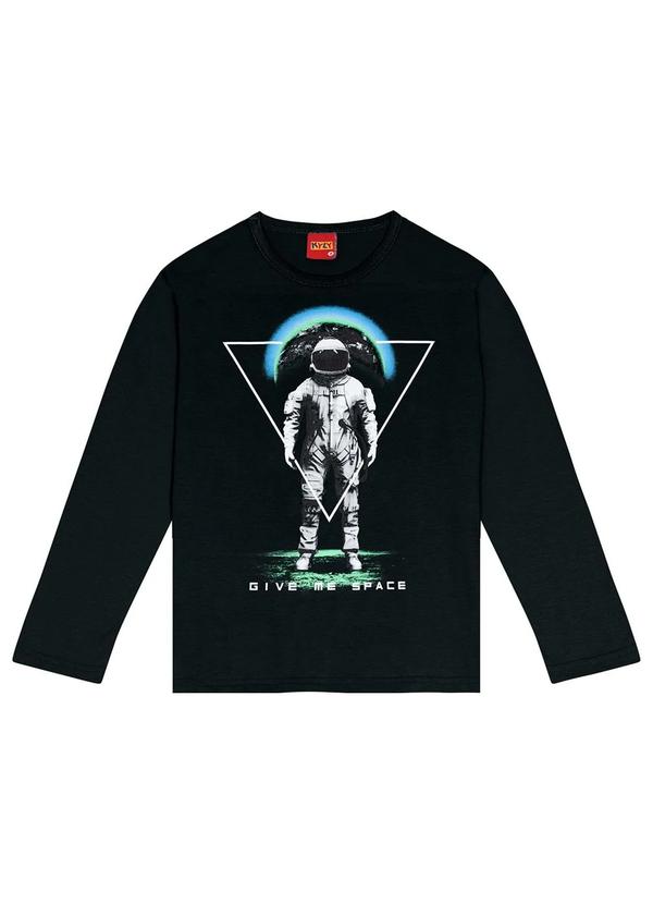 Kyly - Camiseta Infantil Menino Preto