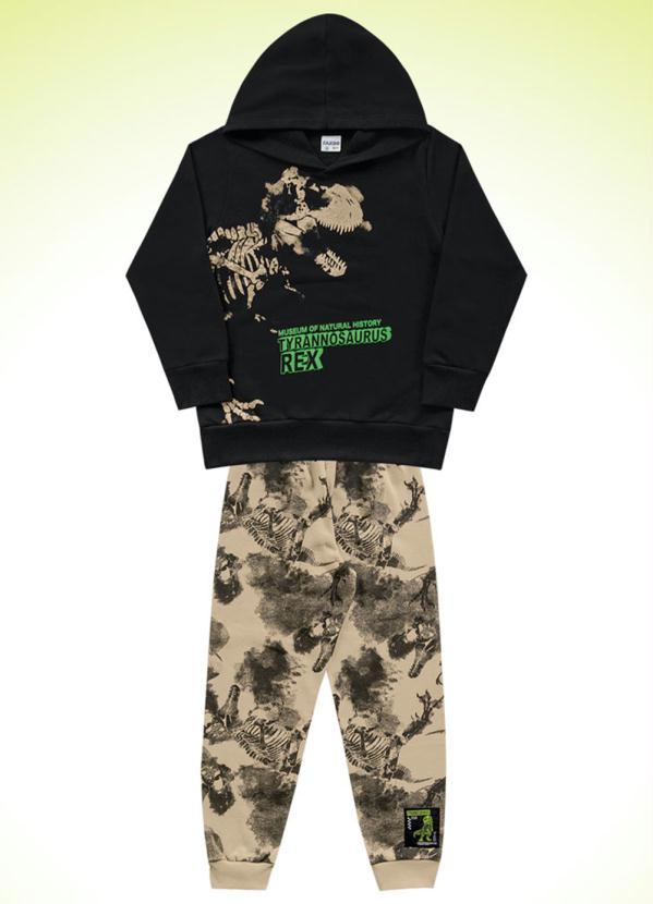 Fakini Kids - Cj.Casaco C/Capuz/Calca Preto 3