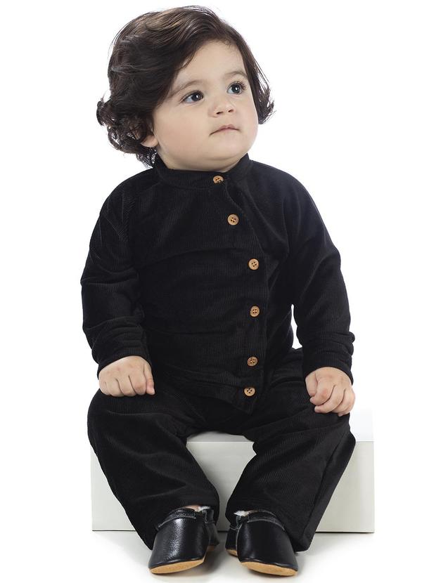 Lik Boys - Conj. Blusão e Calça em Tecido Veludo Verde