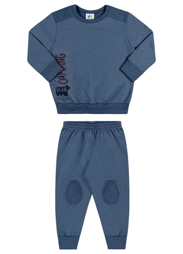 Alenice - Conjunto Acampamento Casual Menino Azul