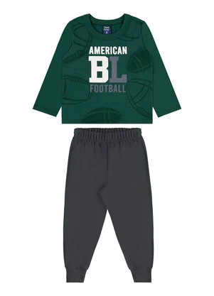 Bee Loop - Conjunto American Football Verde - BEE LOOP