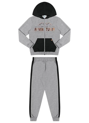 Outlet - Conjunto Aventura Selvagem Menino Cinza - OUTLET