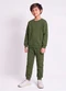 Abrange - Conjunto Básico Infantil Menino Preto - variação: Verde Musgo