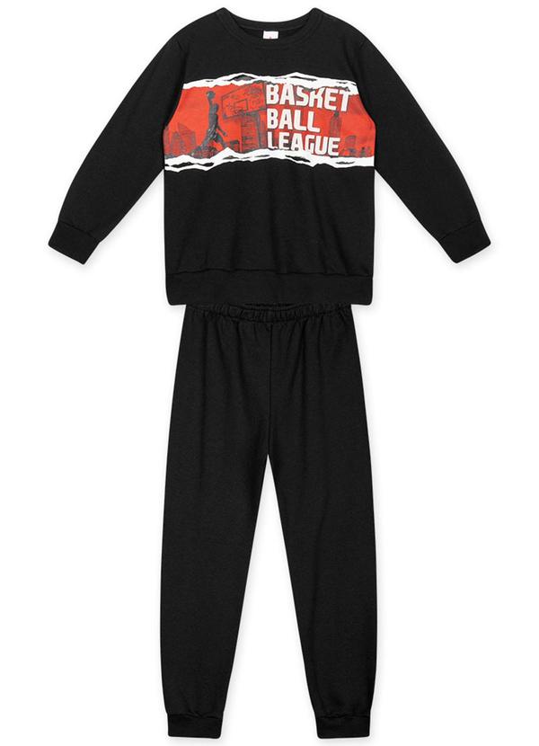 Marisol Play - Conjunto Basquete Longo Moletom Infantil Masculino
