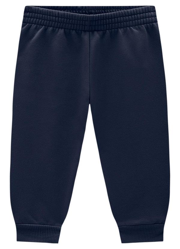 Marlan - Conjunto Bebê Blusão e Calça em Moletom Azul 3