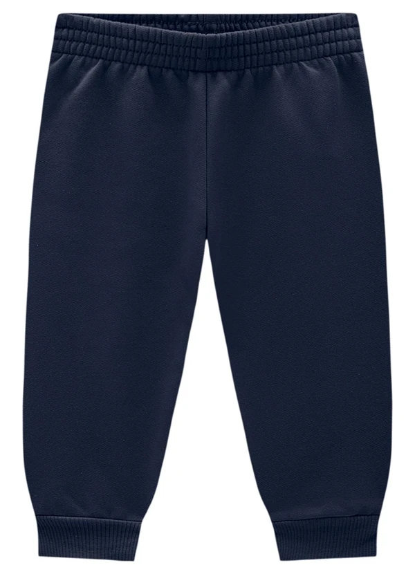 Marlan - Conjunto Bebê Blusão e Calça em Moletom Azul 3