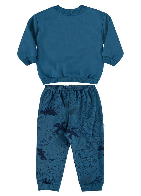 Quimby - Conjunto Bebê Blusão e Calça Moletom Azul 2