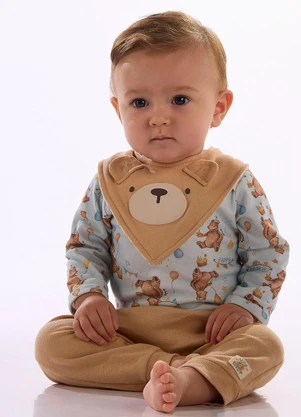 Up Baby - Conjunto Bebê Body Calça Estampado - UP BABY