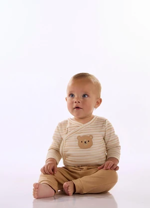 Up Baby - Conjunto Bebê Body Ursinho Estampado - UP BABY