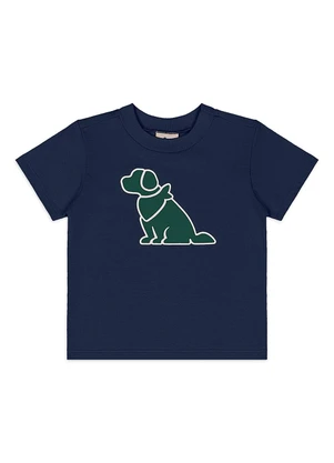 Quimby - Conjunto Bebê Camiseta Bermuda Azul - QUIMBY