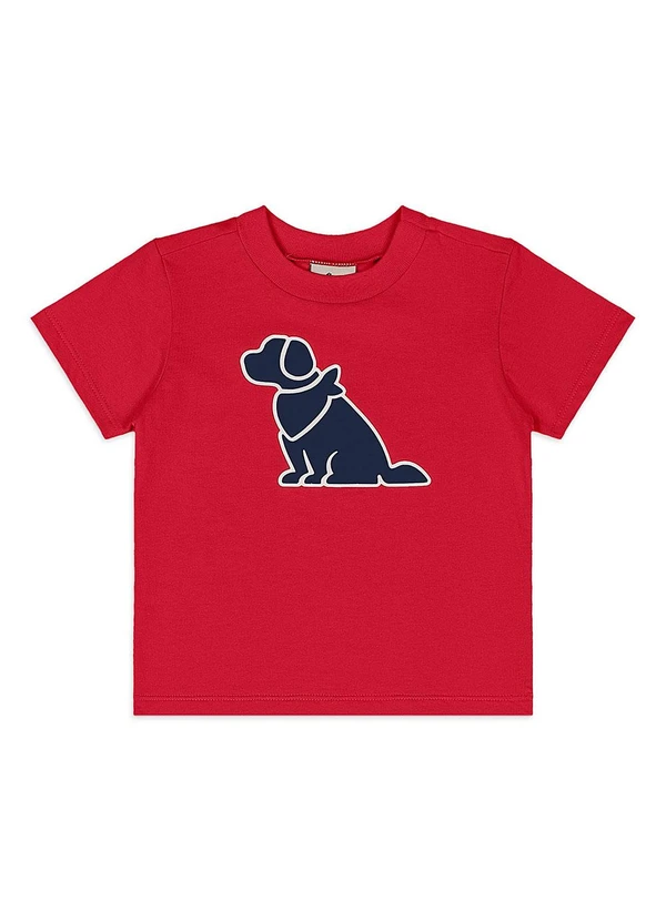 Quimby - Conjunto Bebê Camiseta Bermuda Vermelho 3